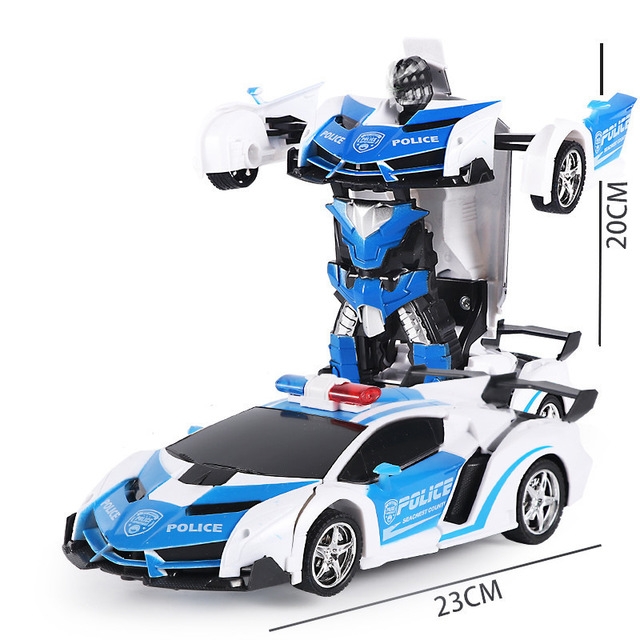 Electric remote control car 1:18 one button remote control deformation car robot simulation model ca